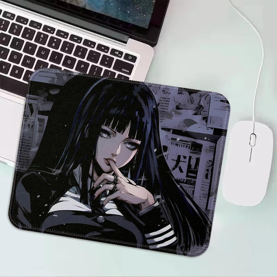 Desk Setup Dark - Dark Cartoon Witch Waterproof Mouse Pad