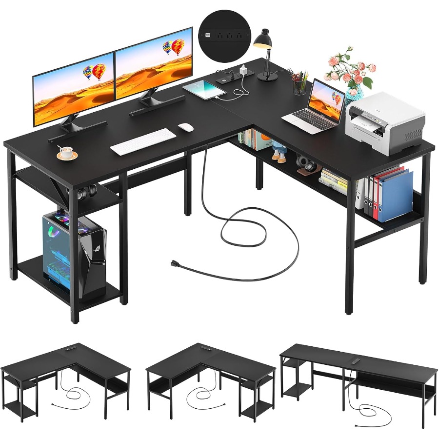 Gaming Setup Desk - Reversible L Shaped Desk with Magic