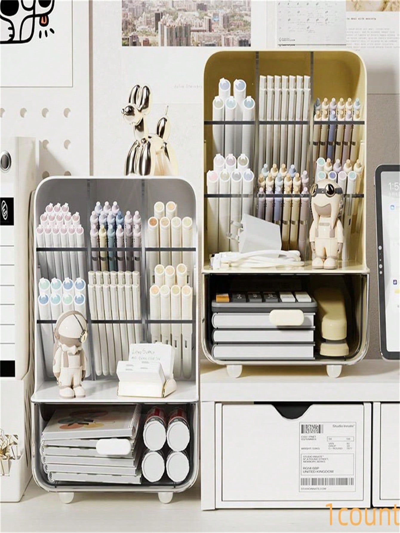 Desk Setup Dorm - 1pc Lightweight Diagonal Pen Holder -