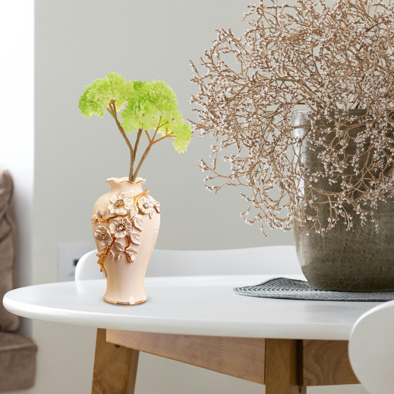 Desk Setup Photography - Realistic Faux Succulent Plants Soft Rubber