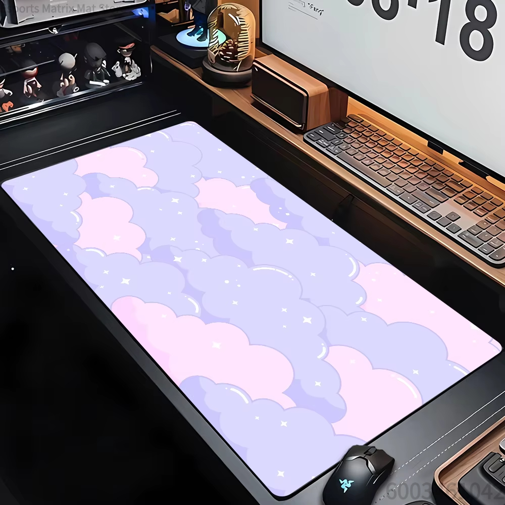 Desk Setup Aesthetic - Cute Starry Cloud Large Gaming Mouse