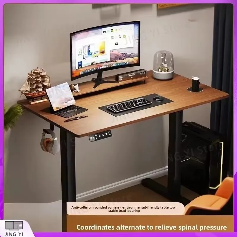 Gaming Setup Desk - Electric Height Adjustable Standing Desk Solid