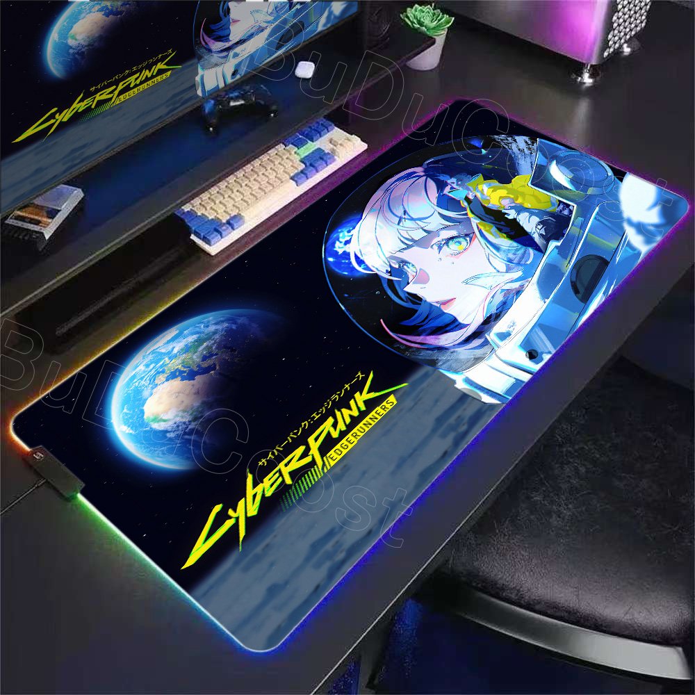 Desk Setup Rgb - HD Anime Girl Mouse Pad RGB