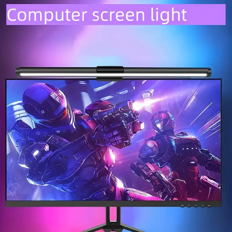 Desk Setup Modern - 40CM RGB Atmosphere Table Lamp Computer