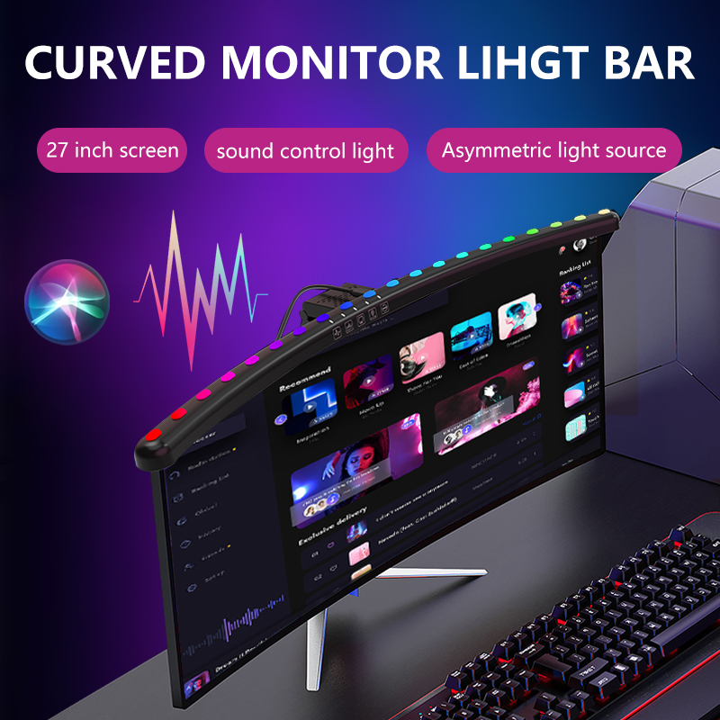 RGB Light Bar Monitor Smart Wi - огляд і ціна Desk Room Setup
