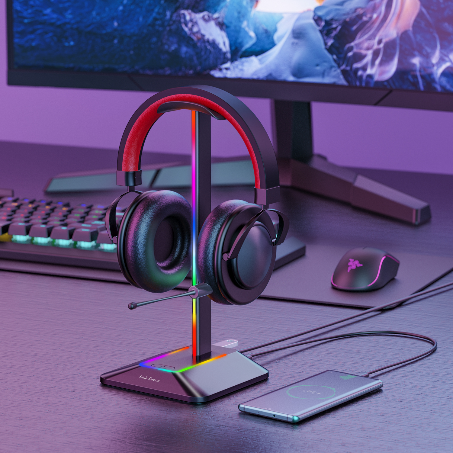 New Bee Z8 RGB Headphones Stan - огляд і ціна Gaming Setup Desk