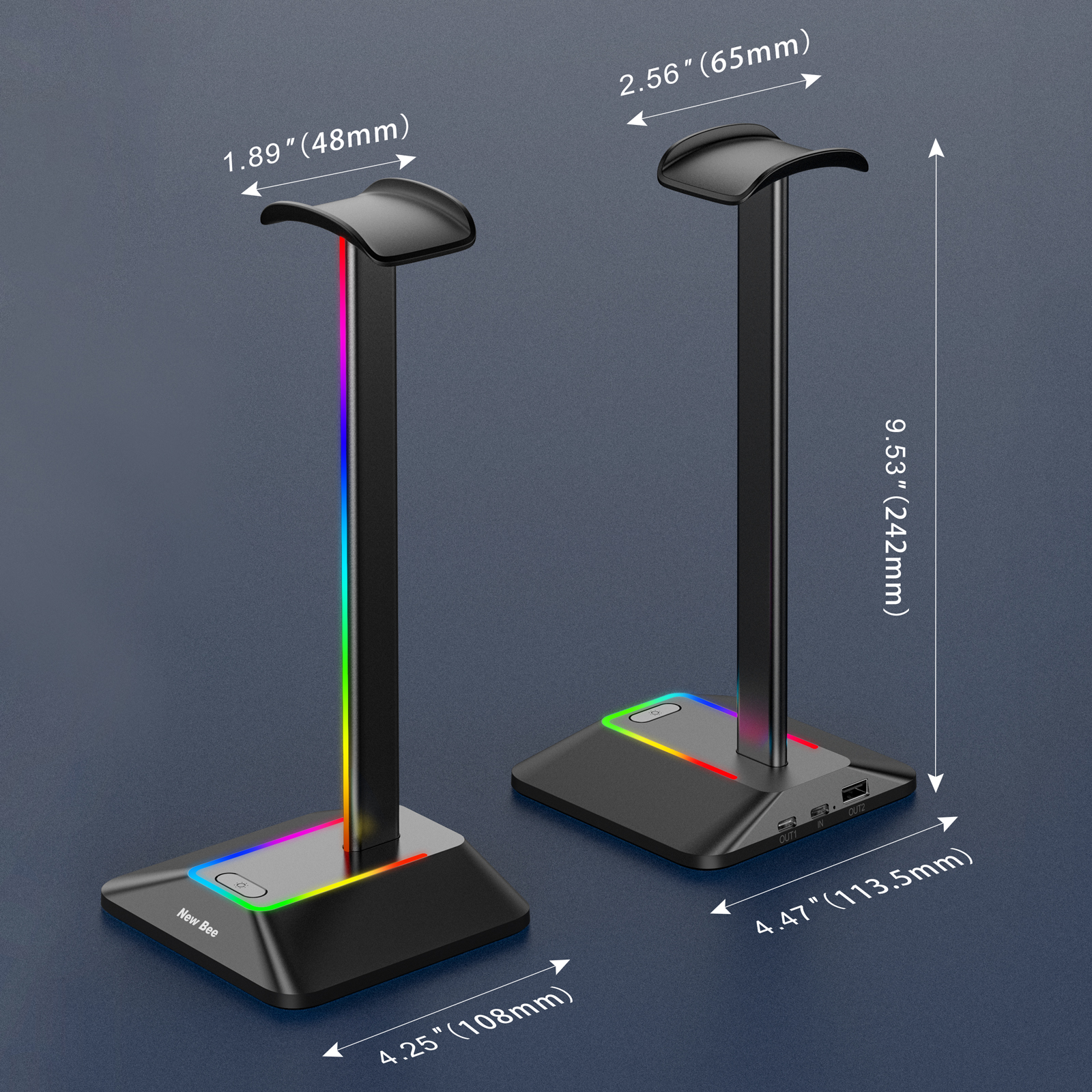 New Bee Z8 RGB Headphones Stan - огляд і ціна Gaming Setup Desk