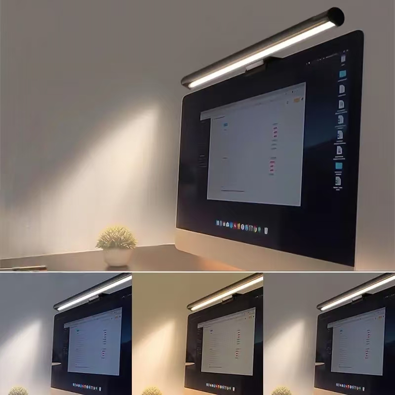 Eye-Friendly LED Monitor Light - огляд і ціна Yellow Desk Setup