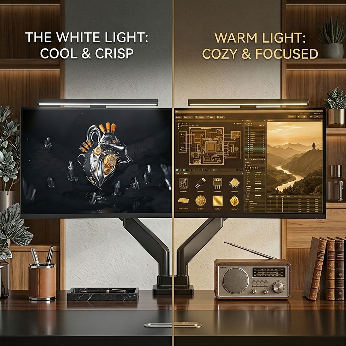 USB Powered LED Computer Scree - огляд і ціна Desk Setup Modern