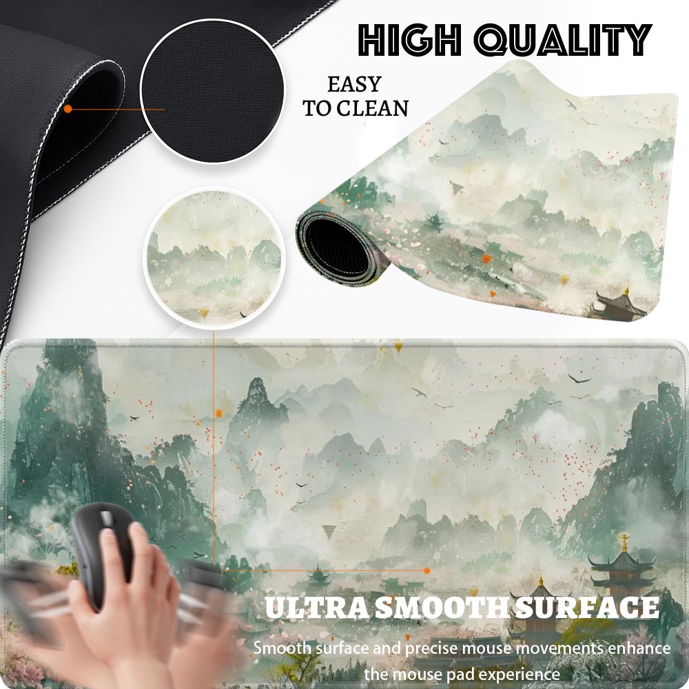 Office Mouse Pad Desk Mat Larg - огляд і ціна Desk Setup For Working From Home