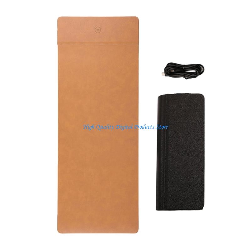 U2JE Premium PU Leather Desk P - огляд і ціна Desk Setup Charging Station