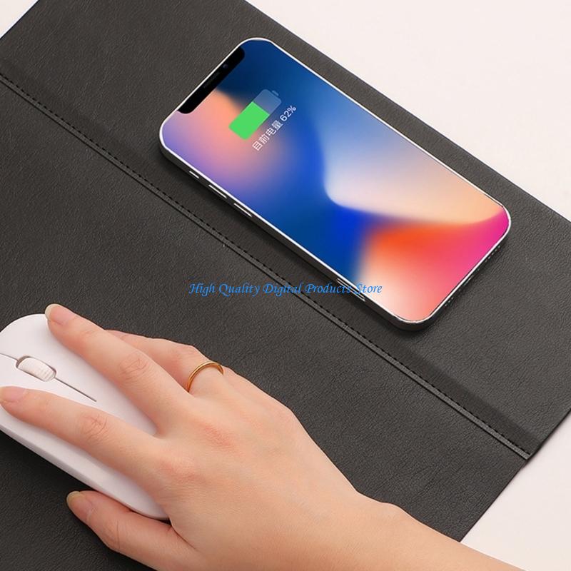 U2JE Premium PU Leather Desk P - огляд і ціна Desk Setup Charging Station