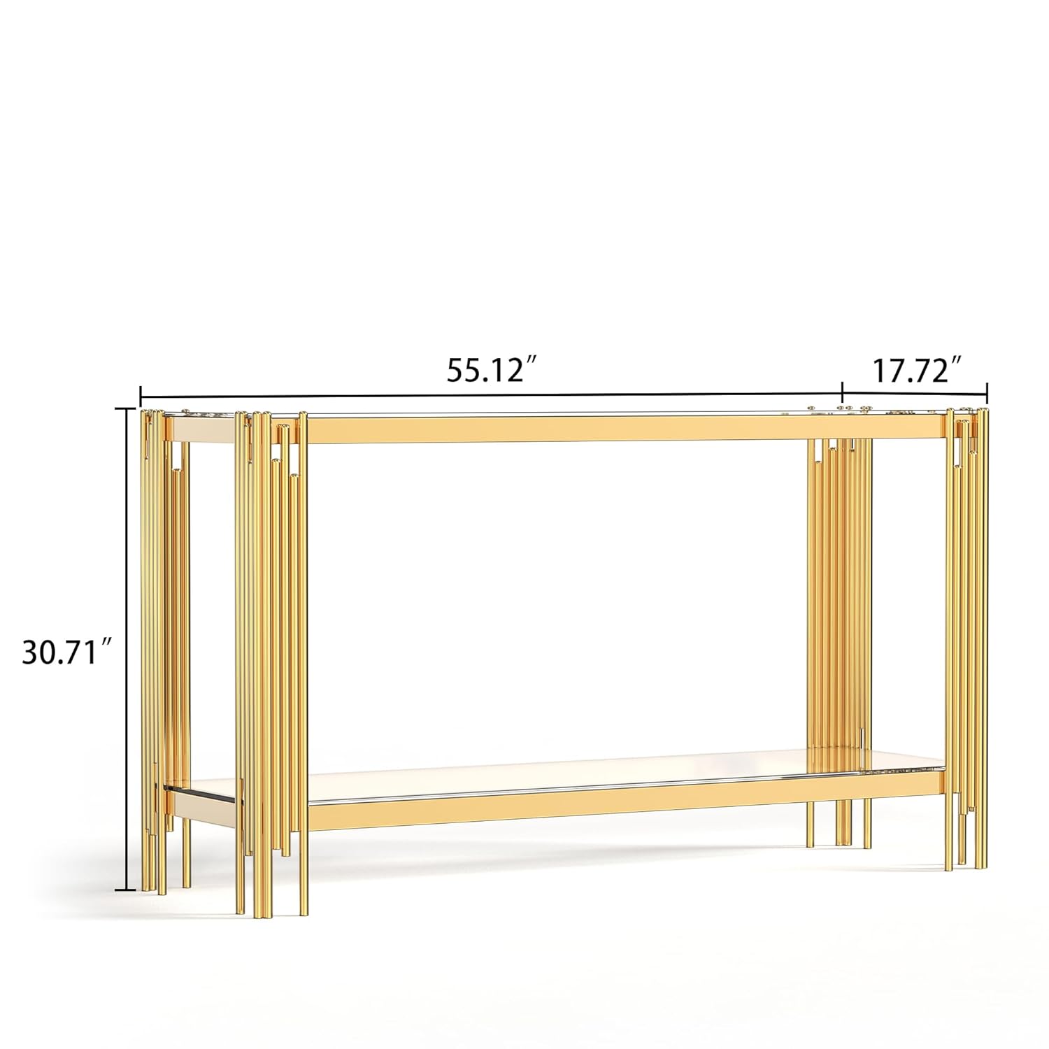 Glass Console Table, Modern En - огляд і ціна Desk Setup Modern