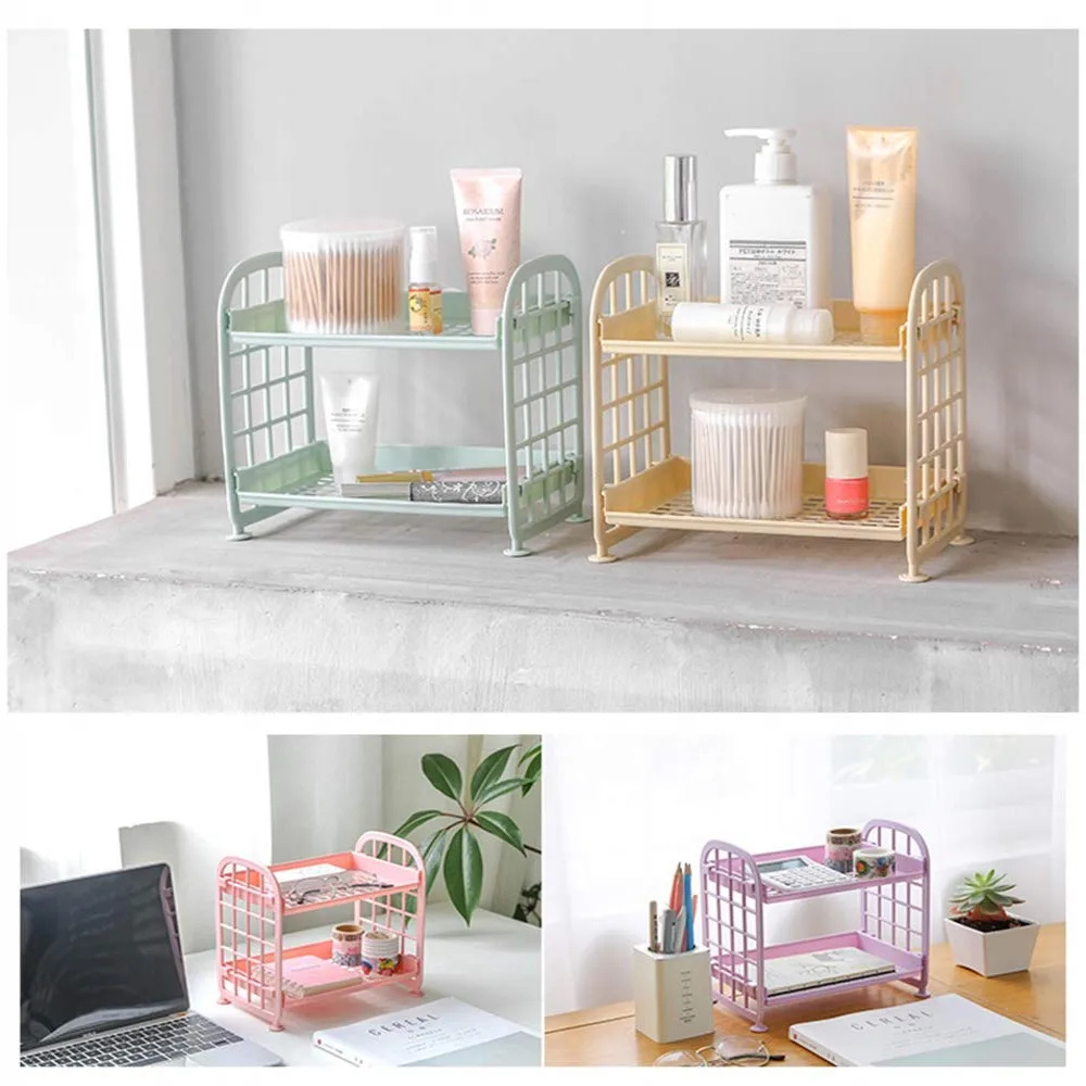 Desktop Storage Rack Organizer - огляд і ціна Desk Setup Pink