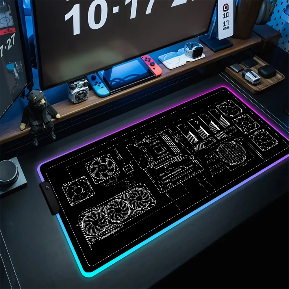 CPU Artistic line design Mouse - огляд і ціна Desk Setup Artist