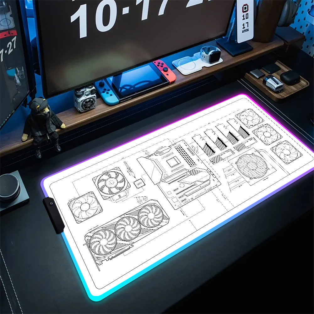 CPU Artistic line design Mouse - огляд і ціна Desk Setup Artist