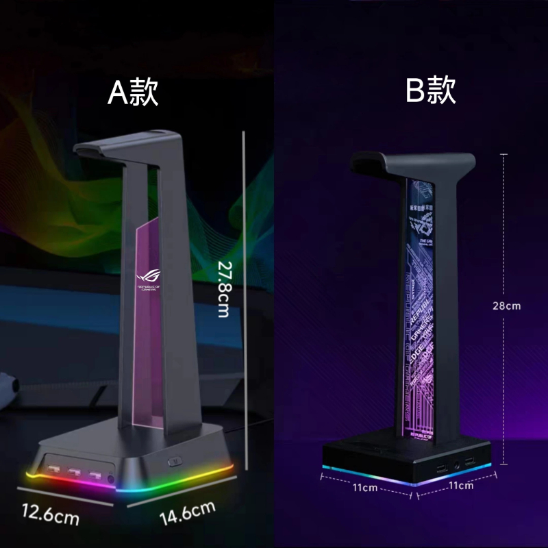 RGB Gaming Headphone Stand wit - огляд і ціна Desk Setup Headphone Stand