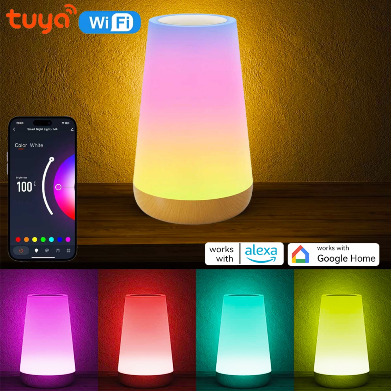 USB Rechargeable Tuya WiFi Sma - огляд і ціна Desk Setup Rgb