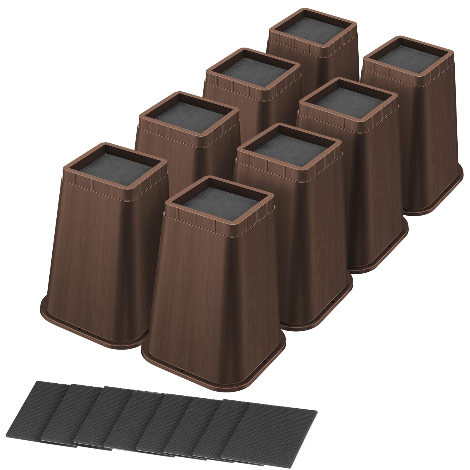 Heavy Duty Furniture Risers 8  - огляд і ціна Desk Setup Brown