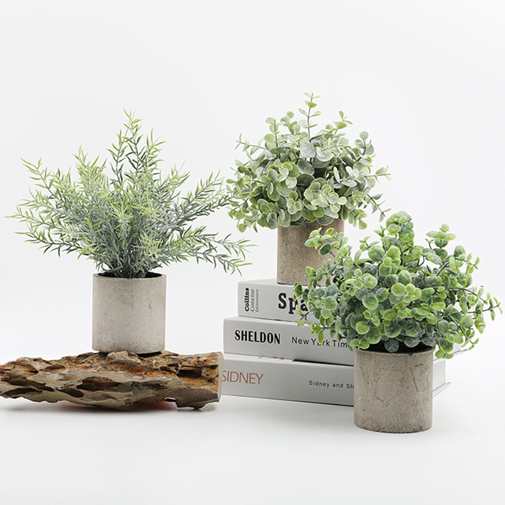 Artificial Plant Potted Eucaly - огляд і ціна Desk Setup Plant