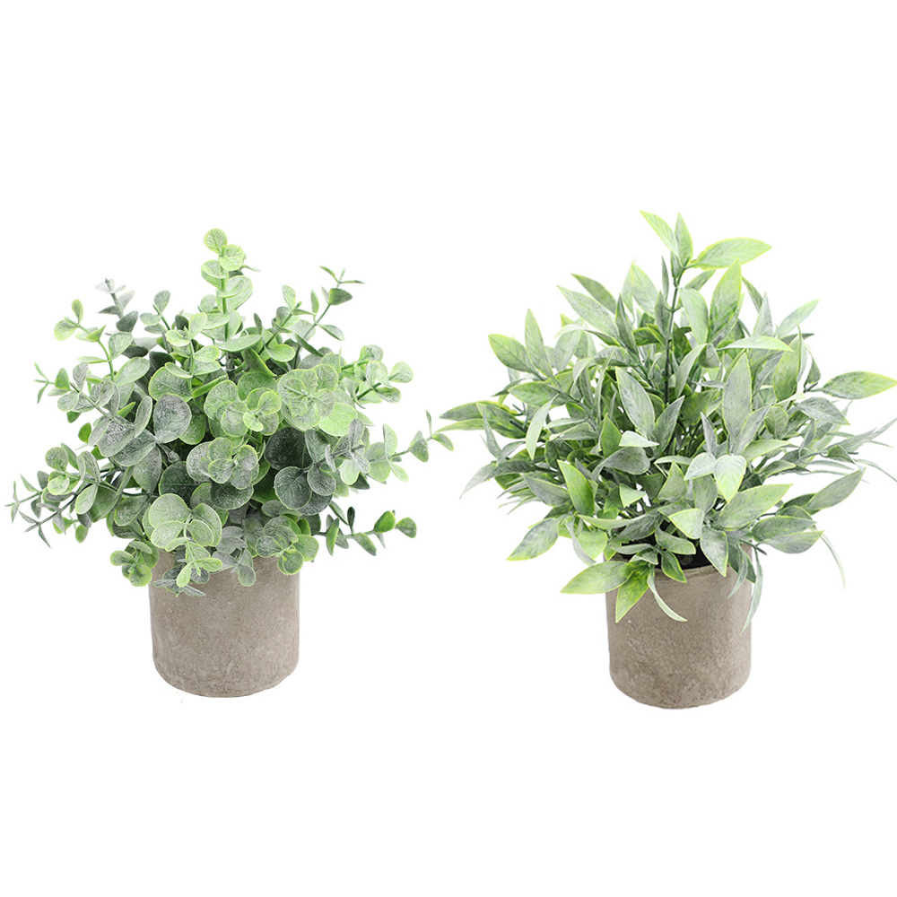 Artificial Plant Potted Eucaly - огляд і ціна Desk Setup Plant