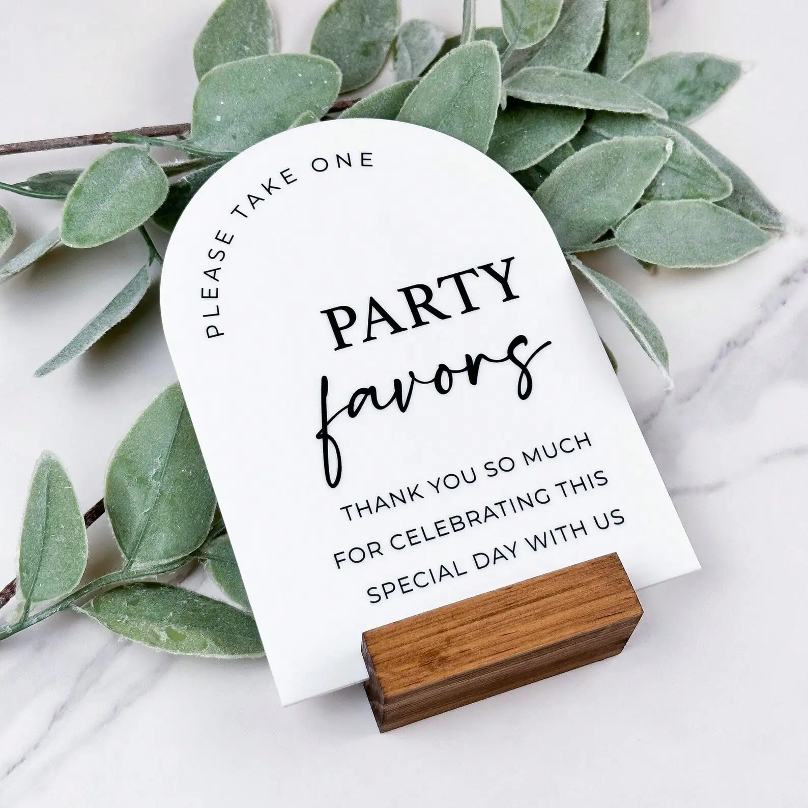 Party Favors Arch Table Sign,  - огляд і ціна Desk Setup Modern