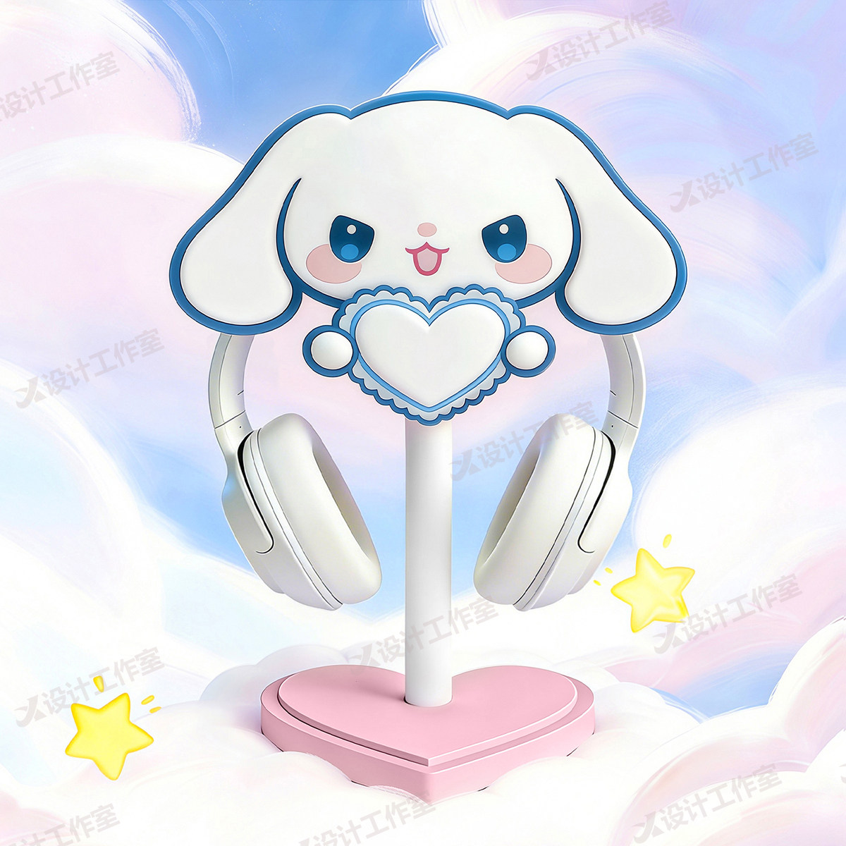 New Cinnamoroll Over Ear Headp - огляд і ціна Desk Setup Headphone Stand
