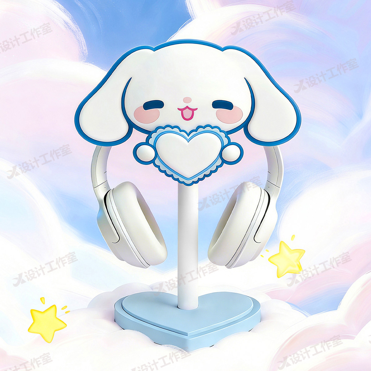 New Cinnamoroll Over Ear Headp - огляд і ціна Desk Setup Headphone Stand