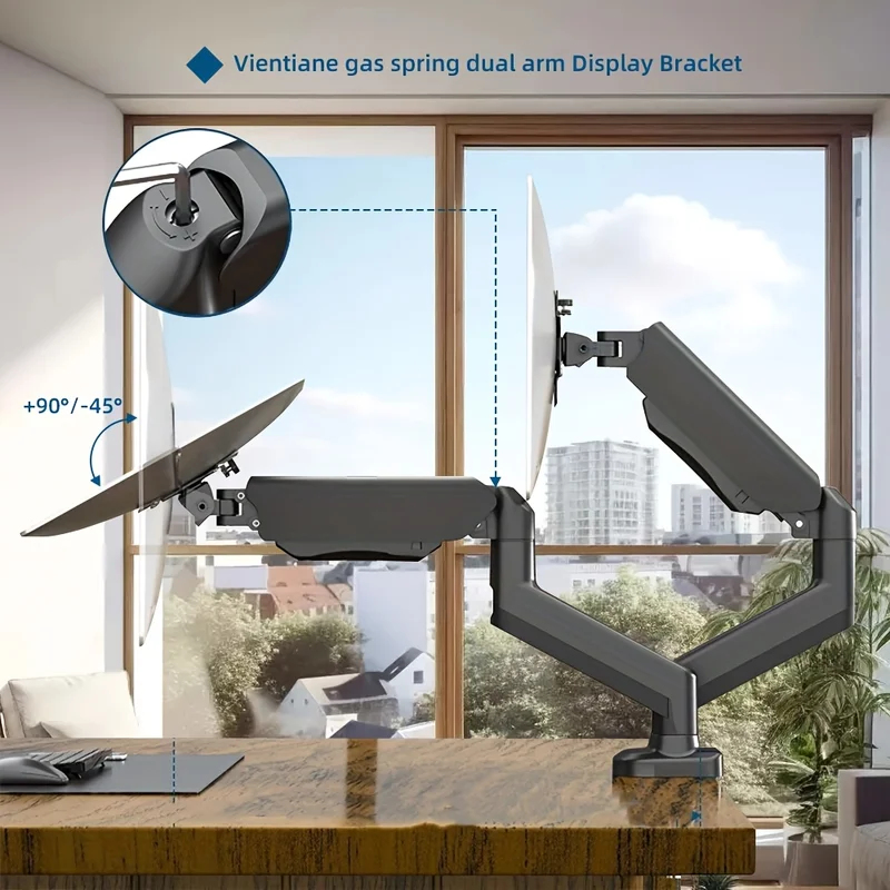 Heavy Duty Monitor Arm Bracket - огляд і ціна Desk Setup With Monitor Arm