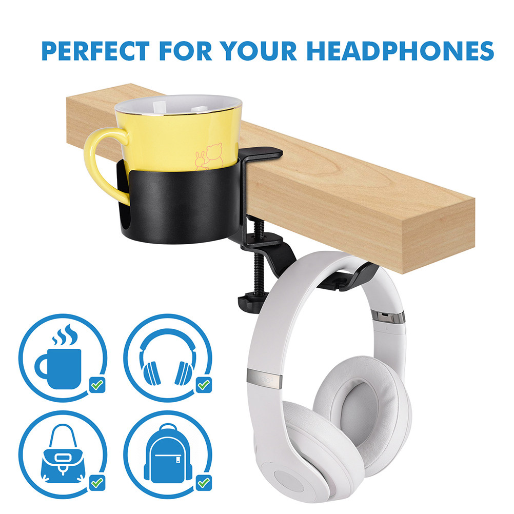 Multipurpose Desk Edge Headpho - огляд і ціна Desk Setup Headphone Stand
