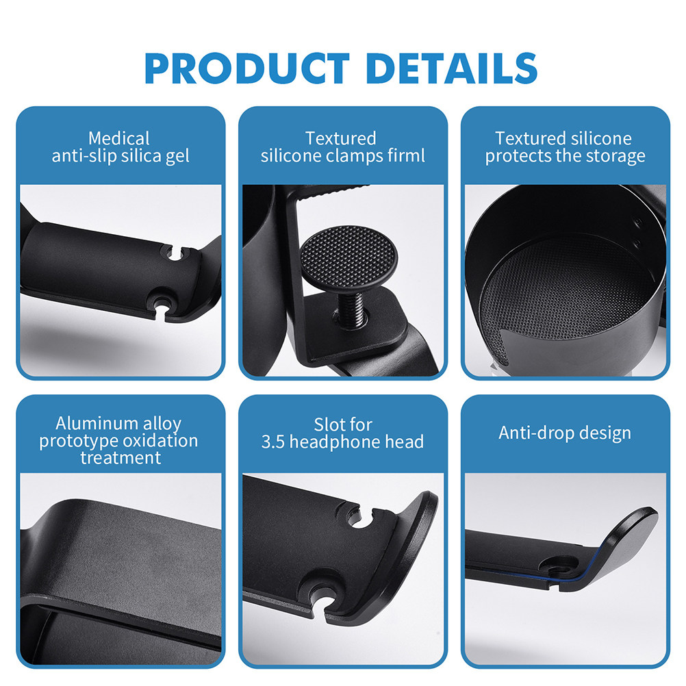 Multipurpose Desk Edge Headpho - огляд і ціна Desk Setup Headphone Stand