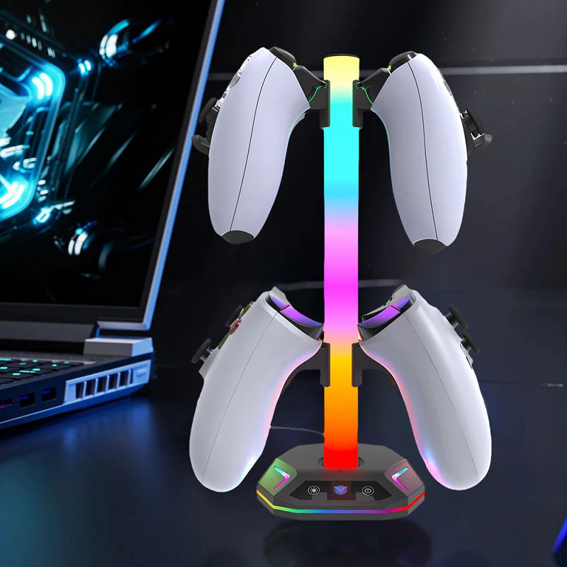 RGB Gaming Headset Stand with  - огляд і ціна Desk Setup Headphone Stand