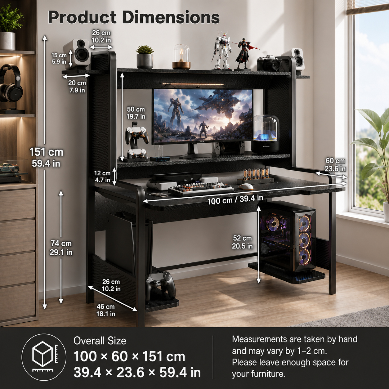 AOLIVIYA Desktop Host Computer - огляд і ціна Gaming Setup Desk