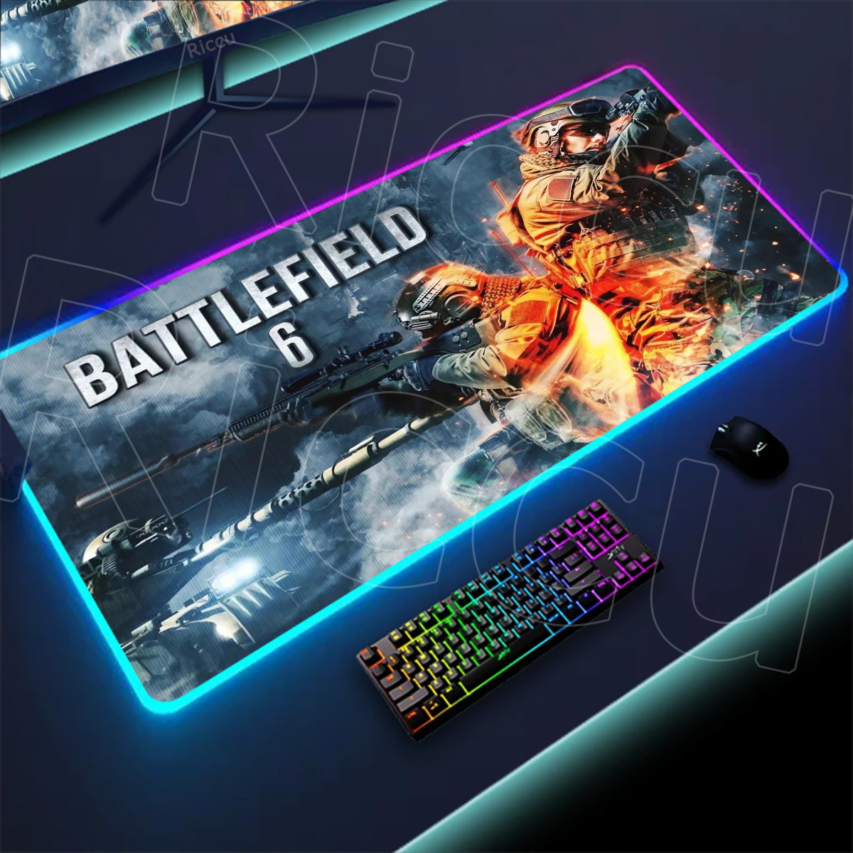 New Gamer Rgb Desk Mat Back Li - огляд і ціна Desk Setup Rgb
