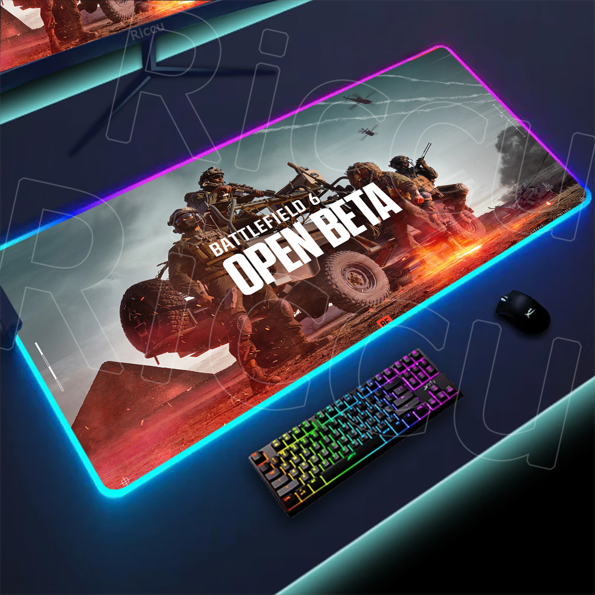 New Gamer Rgb Desk Mat Back Li - огляд і ціна Desk Setup Rgb