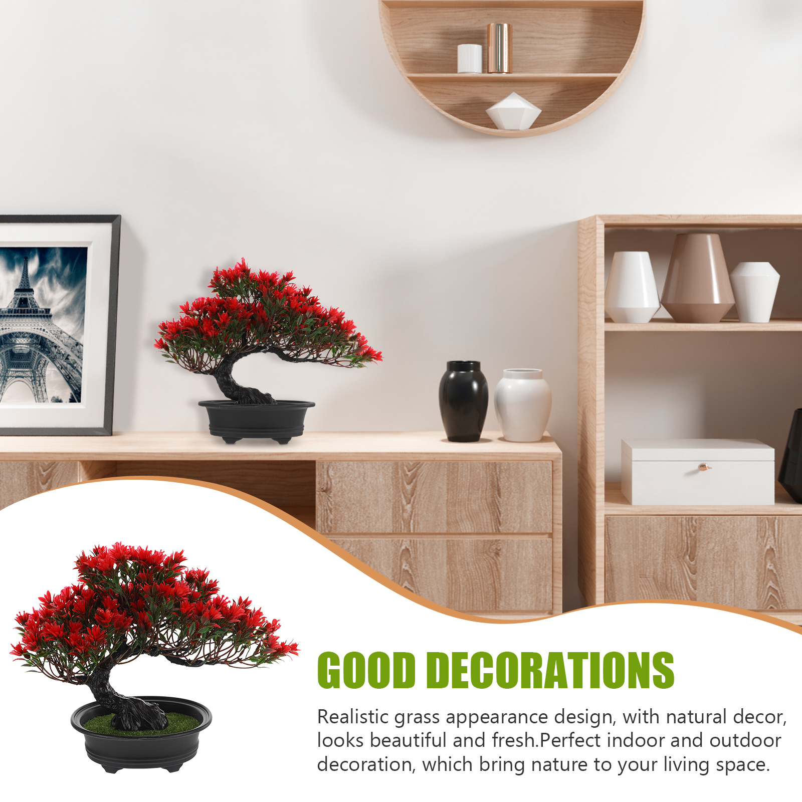 Artificial Plant Potted Bonsai - огляд і ціна Desk Setup Plant