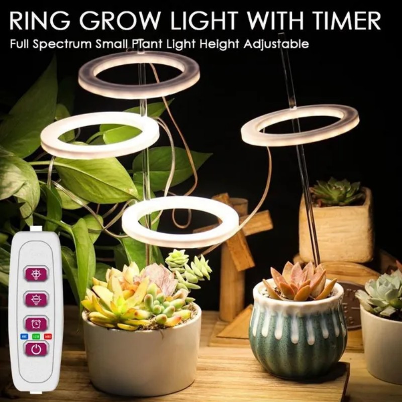 1/2/3 Rings Full Spectrum Plan - огляд і ціна Desk Setup Plant
