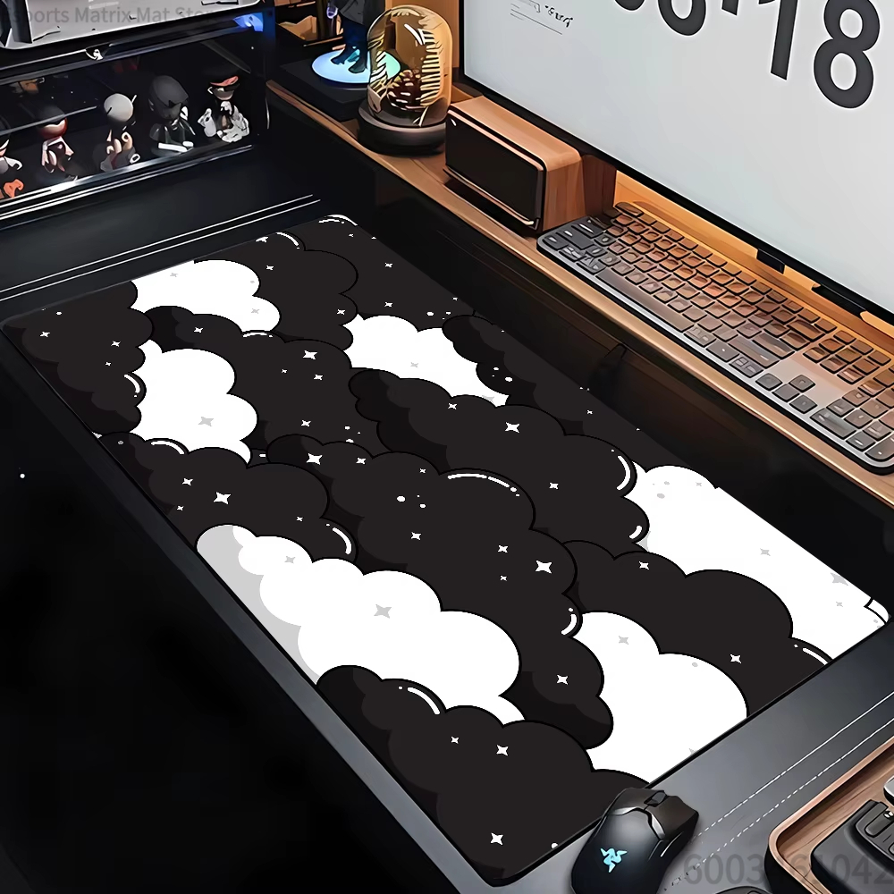 Cute Starry Cloud Large Gaming - огляд і ціна Desk Setup Aesthetic