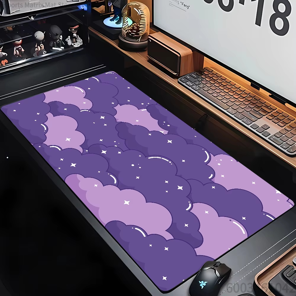 Cute Starry Cloud Large Gaming - огляд і ціна Desk Setup Aesthetic