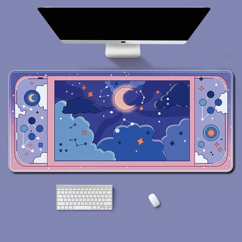Moon and Stars Large Desk Mat  - огляд і ціна Desk Setup Aesthetic
