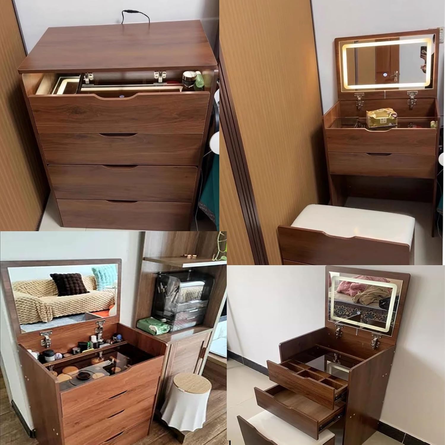 3 in 1 Vanity Desk with Plip T - огляд і ціна Desk Setup In Small Bedroom