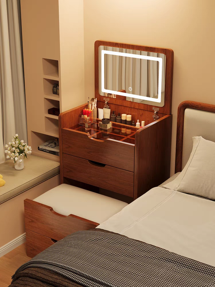 (60cm) 3 in 1 Vanity Desk with - огляд і ціна Desk Setup In Small Bedroom