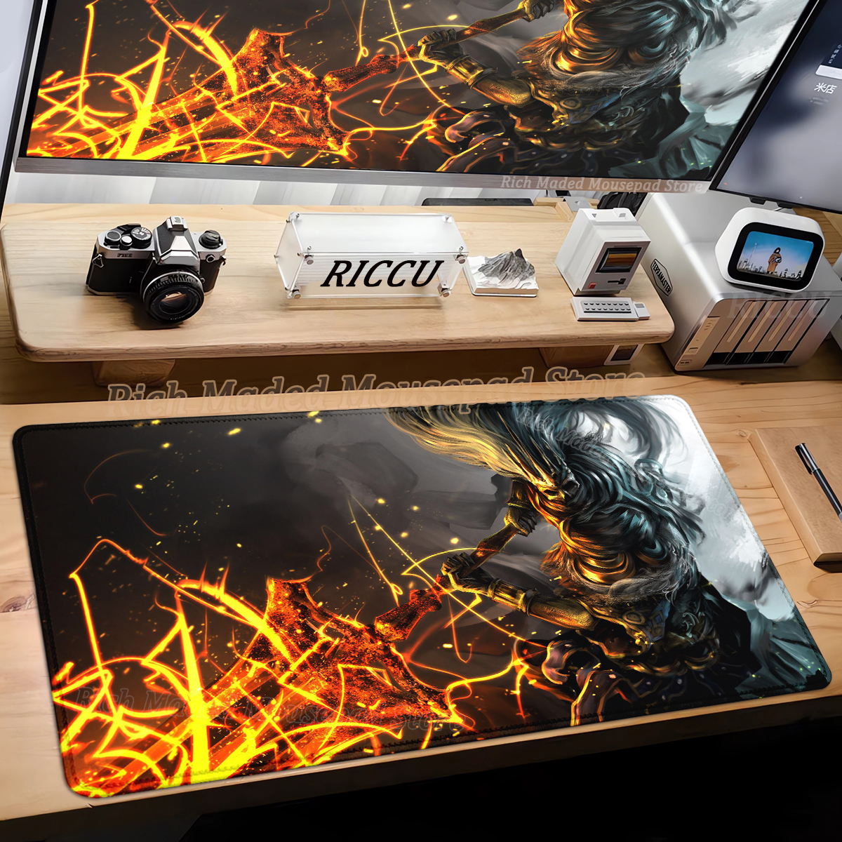 Gamer Large Mouse Pad Dark Sou - огляд і ціна Desk Setup Dark
