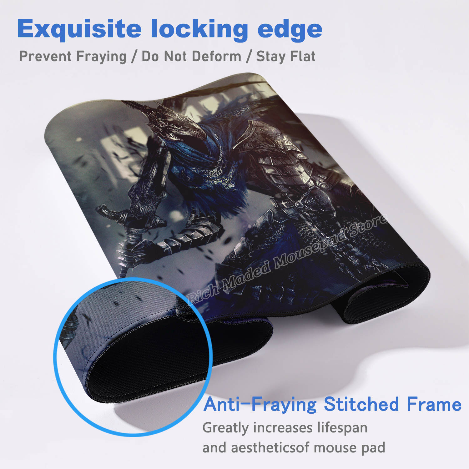 Gamer Large Mouse Pad Dark Sou - огляд і ціна Desk Setup Dark