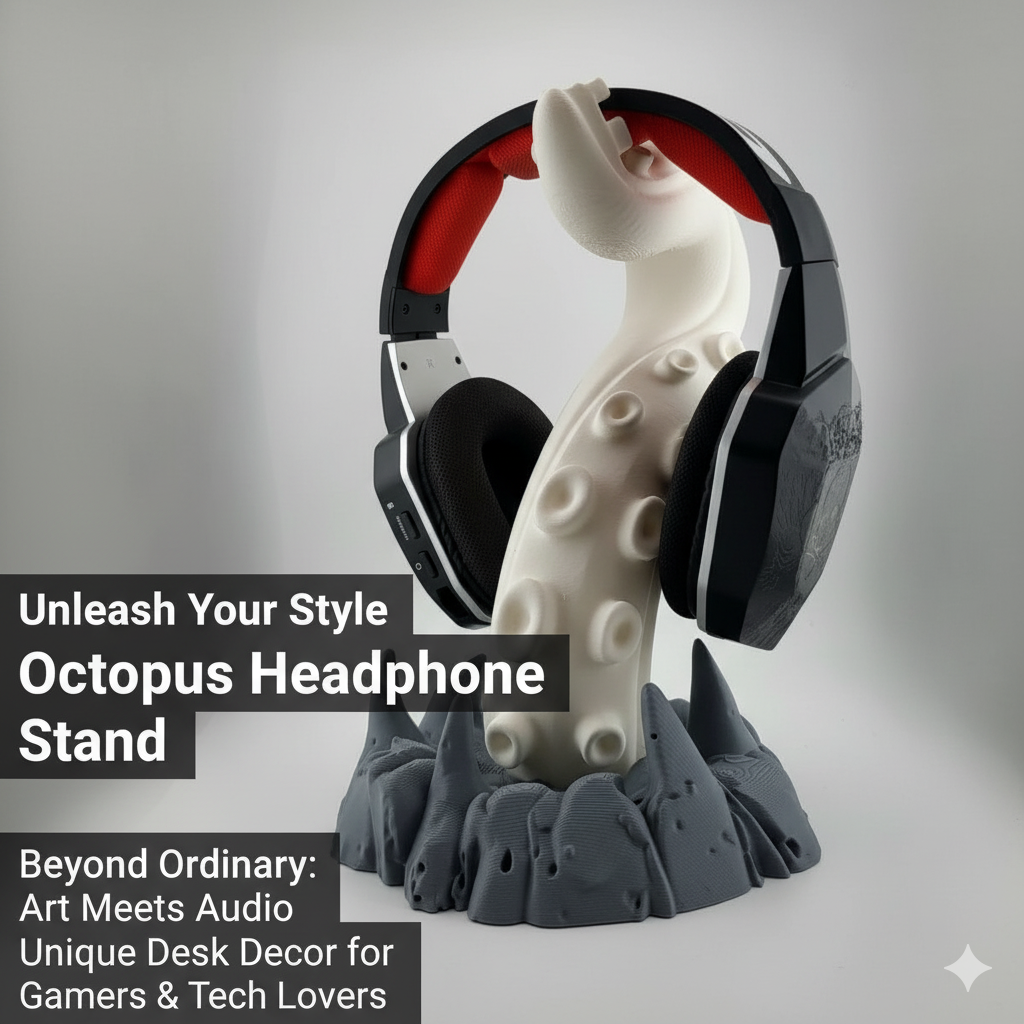 Cthulhu Octopus Tentacle Headp - огляд і ціна Desk Setup Headphone Stand