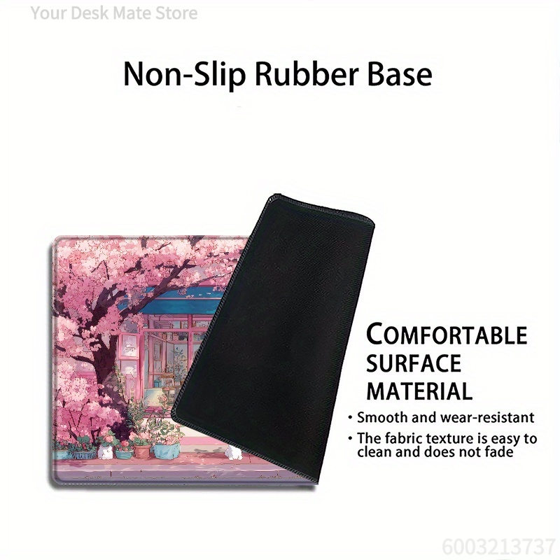 Pink Bakery Mouse Pad Large Si - огляд і ціна Desk Setup Pink