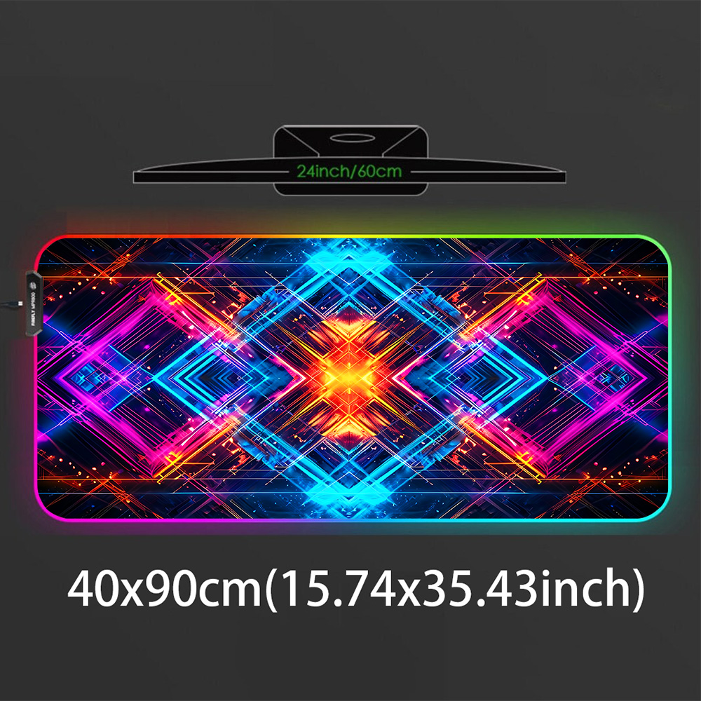 Neon Geometric Energy Matrix X - огляд і ціна Desk Setup Rgb