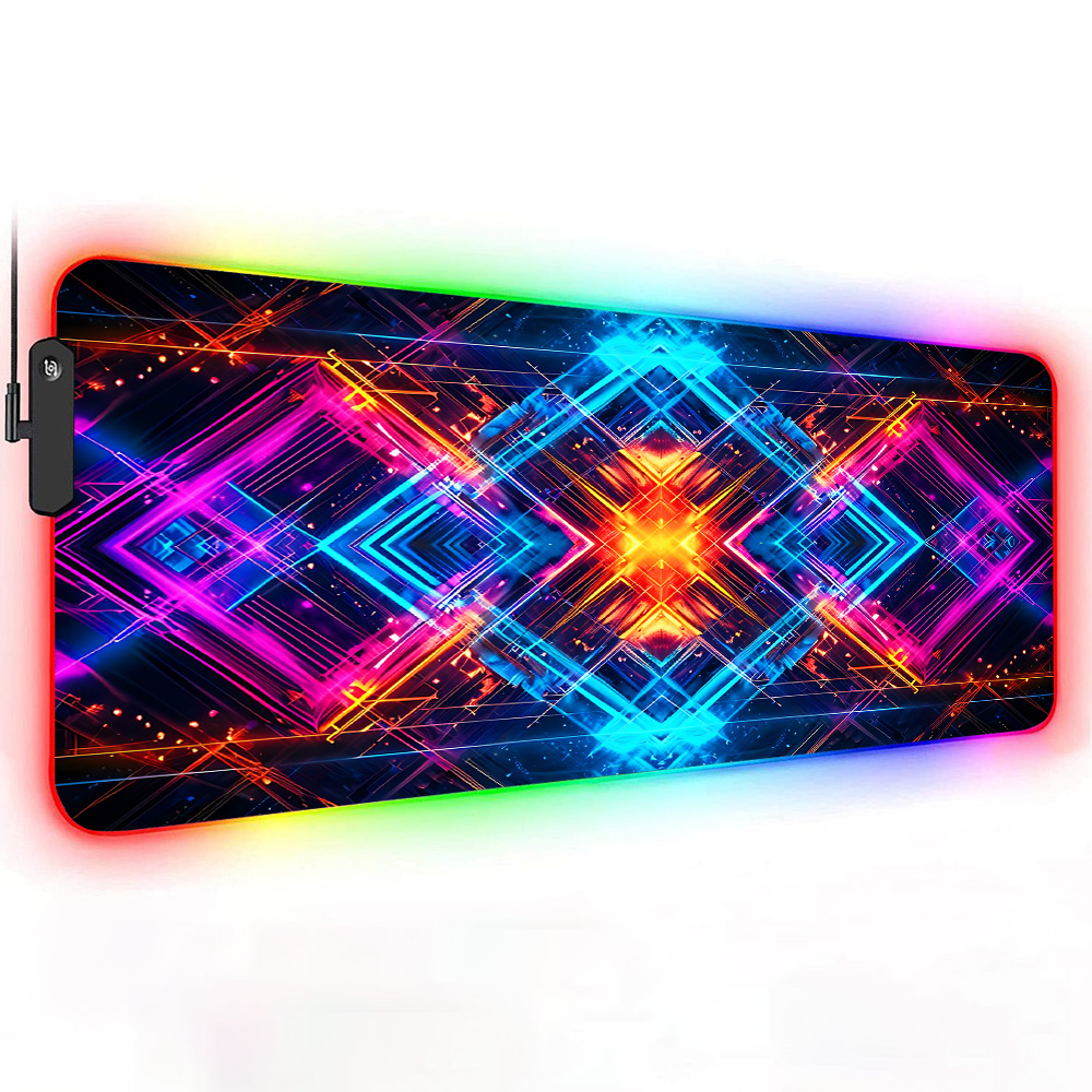 Neon Geometric Energy Matrix X - огляд і ціна Desk Setup Rgb