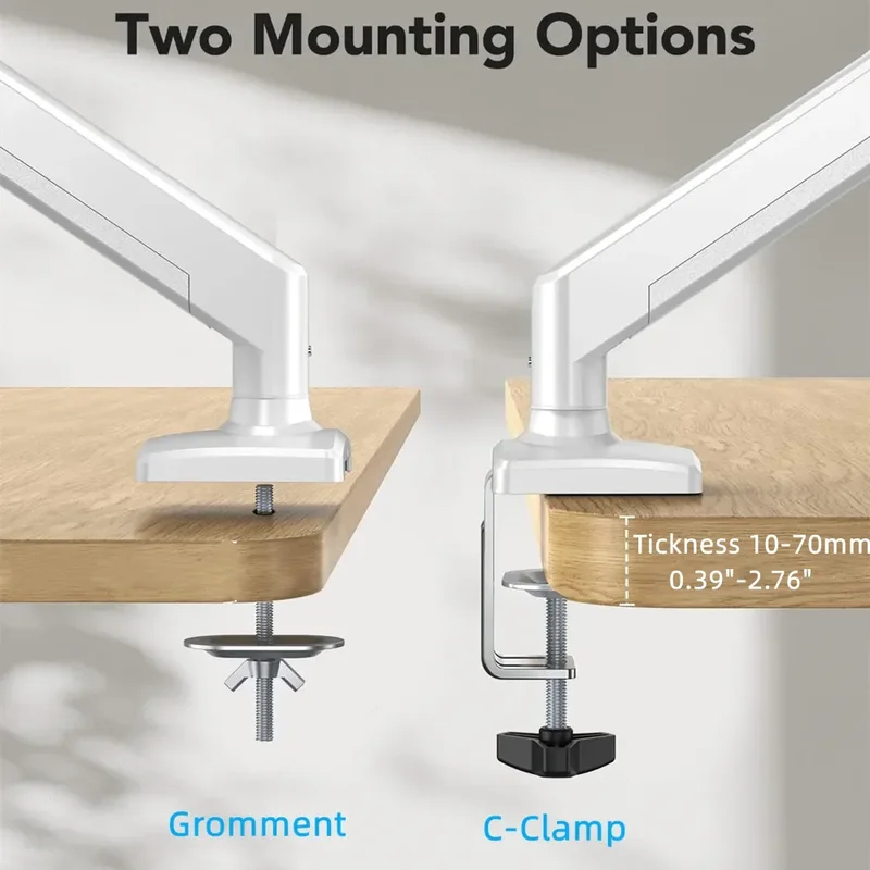 Heavy Duty Monitor Arm Bracket - огляд і ціна Desk Setup With Monitor Arm