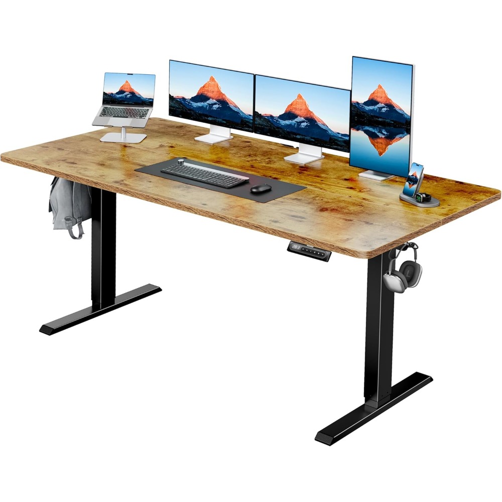 HUANUO 63 x 28 Electric Standi - огляд і ціна Desk Setup Headphone Stand